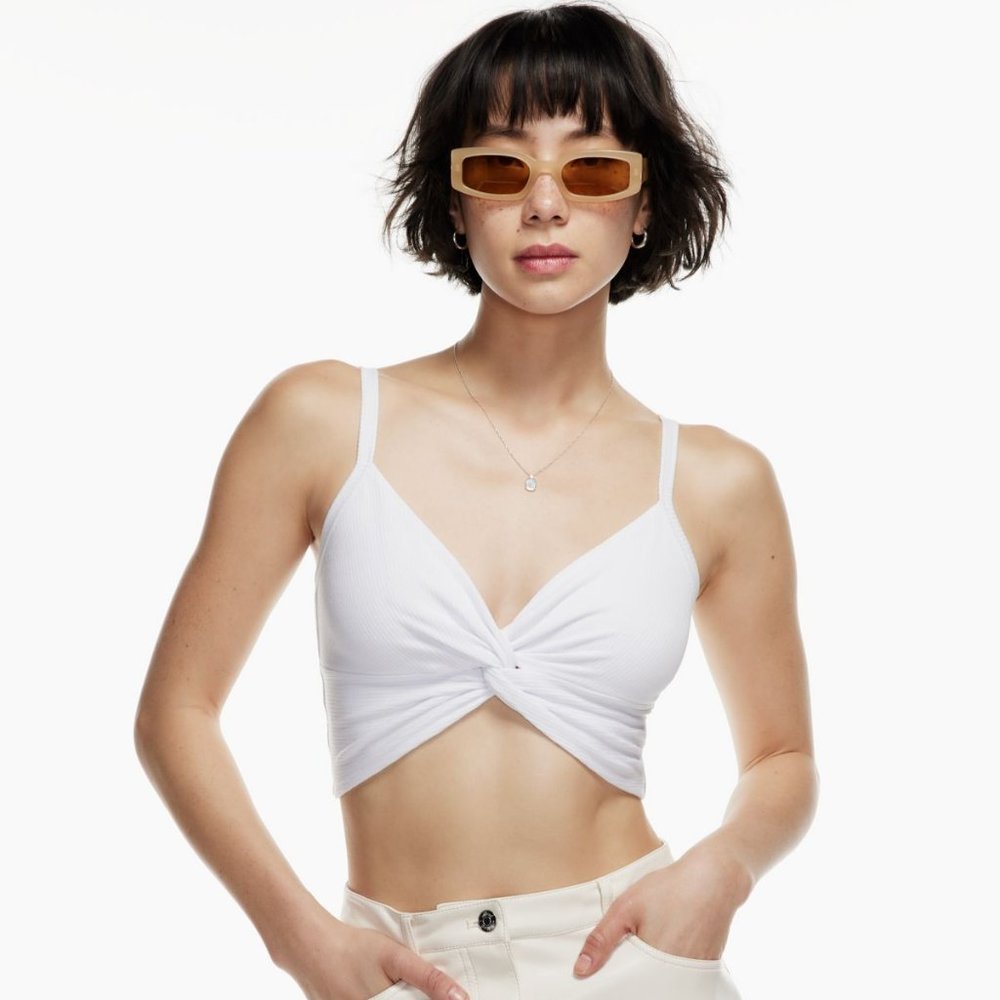 Aritzia Bay Tank (White, Size Small)